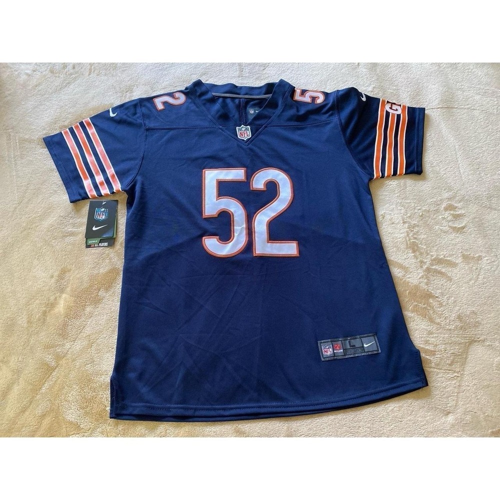 NFL Chicago Bears Jersey Nike Khalil Mack 52 New Sewn Stitched Tags Large s56